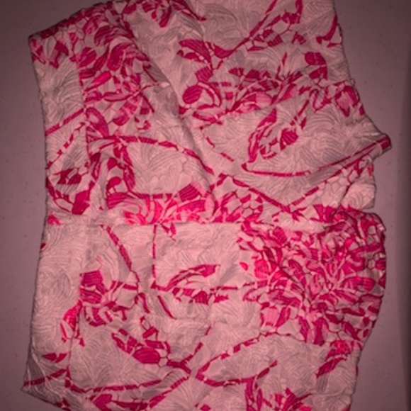 Lilly Pulitzer, Kelly Lace shorts, Pink and White - Picture 6 of 6